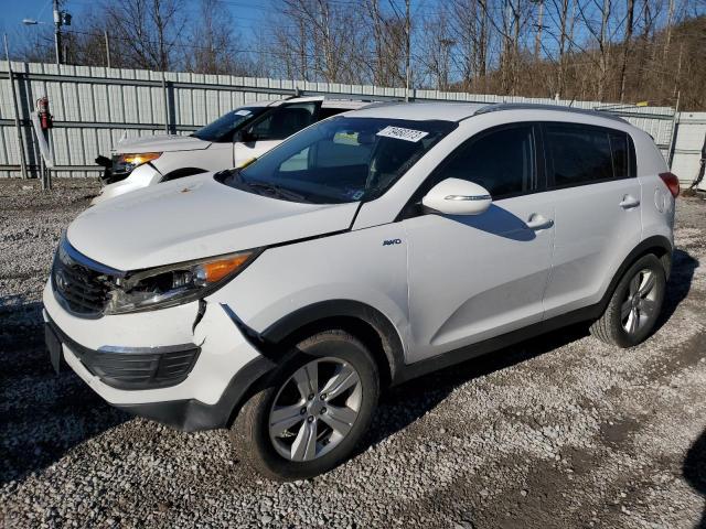 KNDPBCA29D7469773 - 2013 KIA SPORTAGE LX WHITE photo 1