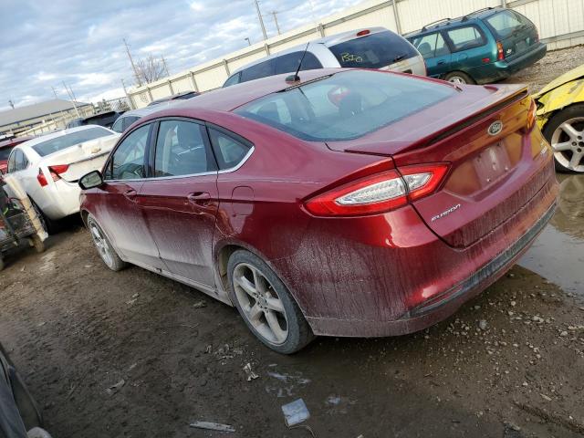 3FA6P0HR9DR141279 - 2013 FORD FUSION SE RED photo 2