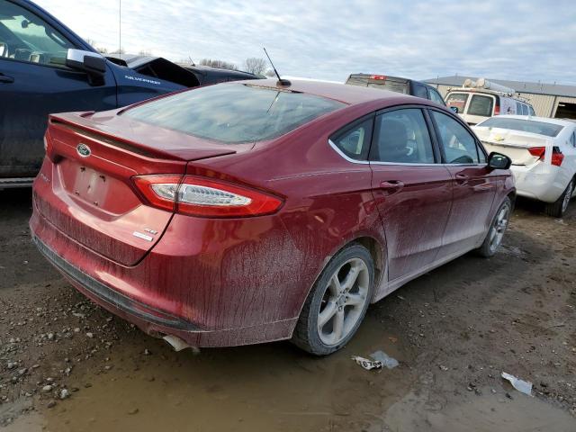 3FA6P0HR9DR141279 - 2013 FORD FUSION SE RED photo 3