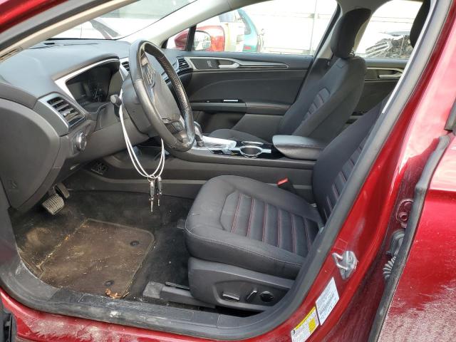 3FA6P0HR9DR141279 - 2013 FORD FUSION SE RED photo 7