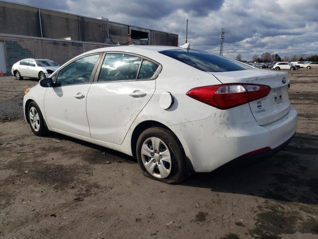 KNAFK4A64G5618186 - 2016 KIA FORTE LX WHITE photo 2