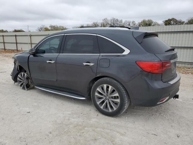 5FRYD3H41GB011485 - 2016 ACURA MDX TECHNOLOGY GRAY photo 2