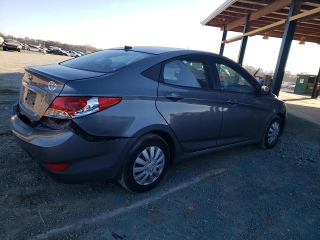 KMHCT4AE5EU704082 - 2014 HYUNDAI ACCENT GLS GRAY photo 3