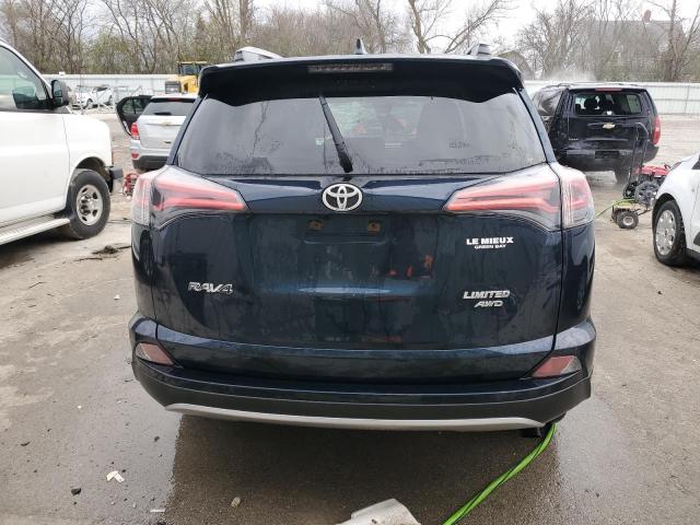 JTMDFREVXJJ749280 - 2018 TOYOTA RAV4 LIMITED BLUE photo 6