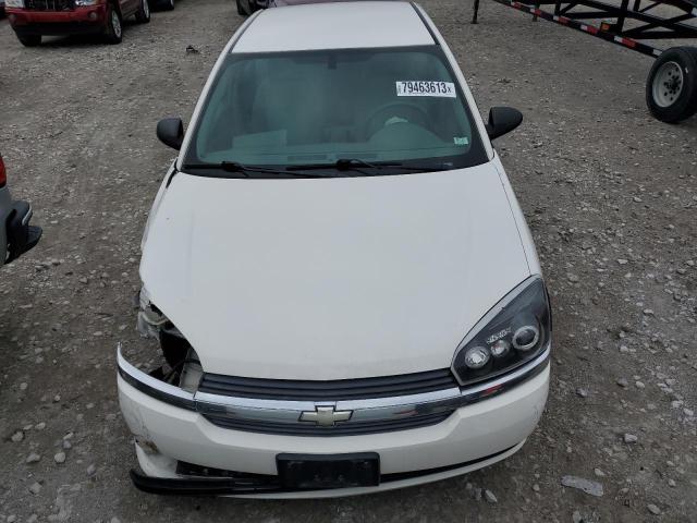 1G1ZS52FX5F303106 - 2005 CHEVROLET MALIBU WHITE photo 5