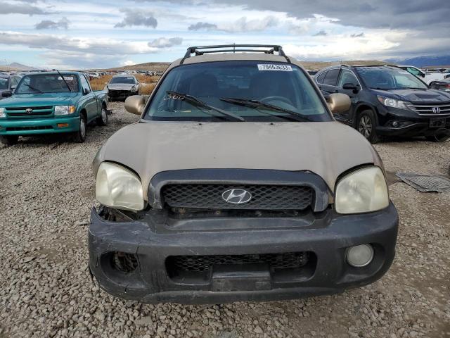 KM8SC73D44U838873 - 2004 HYUNDAI SANTA FE GLS TAN photo 5