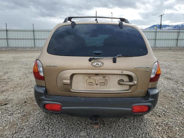 KM8SC73D44U838873 - 2004 HYUNDAI SANTA FE GLS TAN photo 6