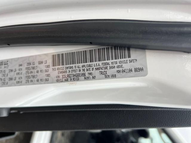 3C6JR6DT0HG681096 - 2017 RAM 1500 ST WHITE photo 10