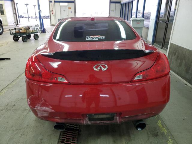 JNKCV64E08M124585 - 2008 INFINITI G37 BASE RED photo 6