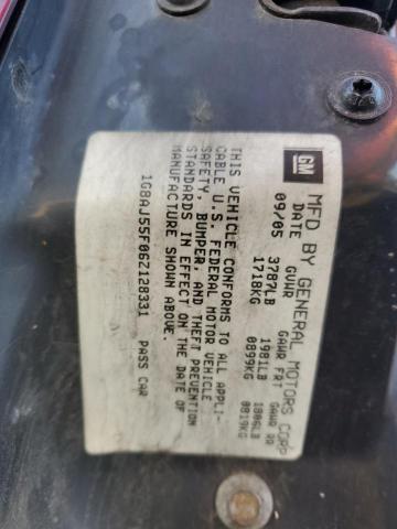 1G8AJ55F06Z128331 - 2006 SATURN ION LEVEL 2 勃艮第红 照片 12