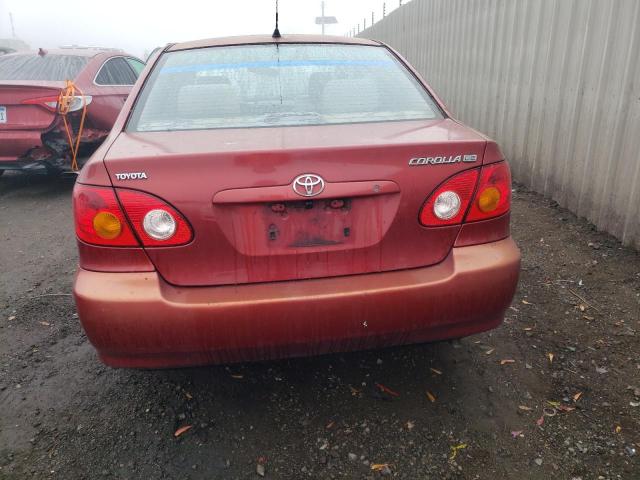 1NXBR38E03Z114573 - 2003 TOYOTA COROLLA CE RED photo 6