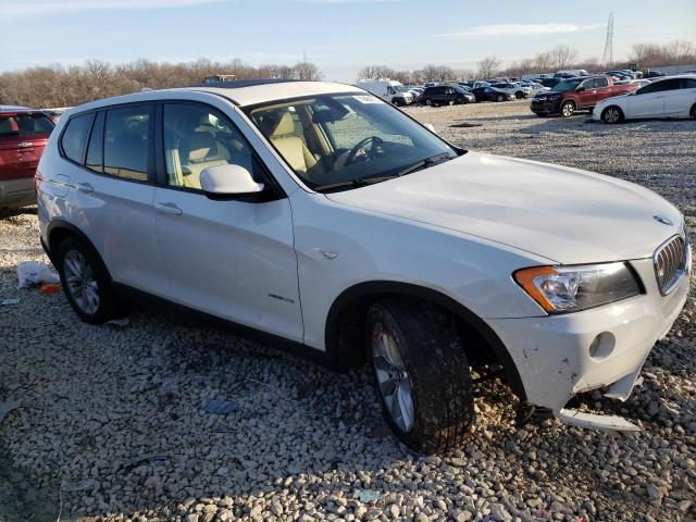 5UXWX9C51D0A15101 - 2013 BMW X3 XDRIVE28I WHITE photo 4