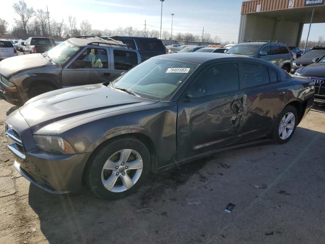 2C3CDXBG1DH664897 - 2013 DODGE CHARGER SE GRAY photo 1