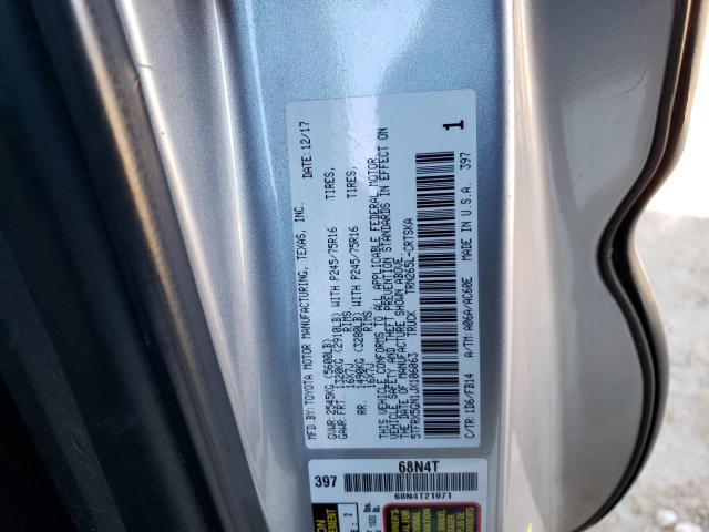 5TFRX5GN1JX106063 - 2018 TOYOTA TACOMA ACCESS CAB Күміс фото 13