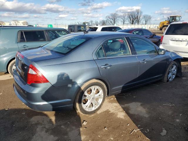 3FAHP0HA6CR267147 - 2012 FORD FUSION SE BLUE photo 3