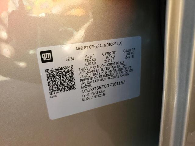 1G1ZG5ST0RF181157 - 2024 CHEVROLET MALIBU RS 米色 照片 12