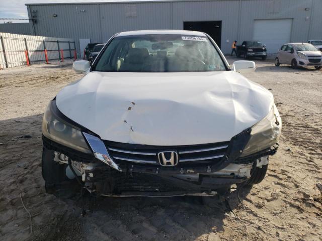 1HGCR3F8XDA003149 - 2013 HONDA ACCORD EXL WHITE photo 5