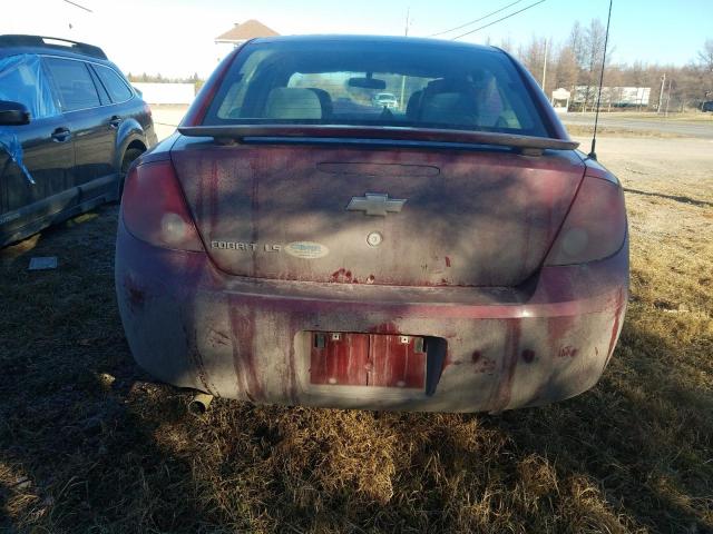 1G1AJ55F877297623 - 2007 CHEVROLET COBALT LS RED photo 6