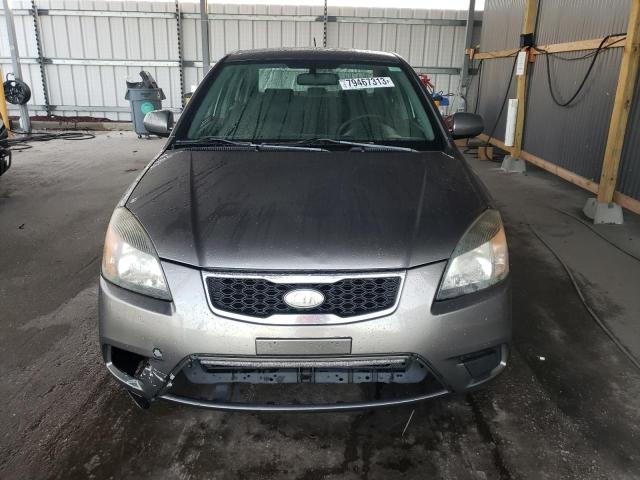 KNADH4A34A6624034 - 2010 KIA RIO LX GRAY photo 5