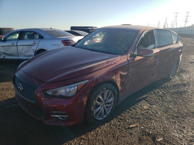 JN1BV7AR5FM398486 - 2015 INFINITI Q50 BASE RED photo 1