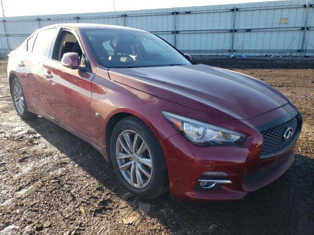 JN1BV7AR5FM398486 - 2015 INFINITI Q50 BASE RED photo 4