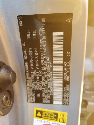 5TDKKRFH4GS164749 - 2016 TOYOTA HIGHLANDER XLE SILVER photo 14