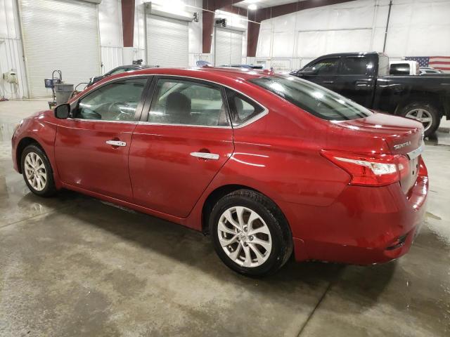 3N1AB7AP0KY377040 - 2019 NISSAN SENTRA S RED photo 2