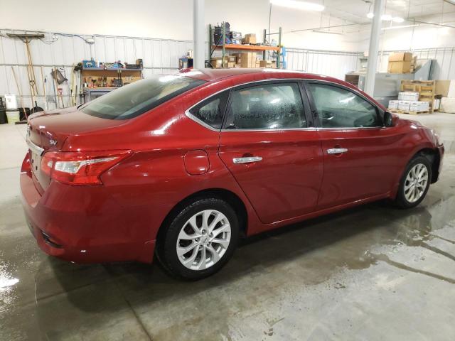 3N1AB7AP0KY377040 - 2019 NISSAN SENTRA S RED photo 3