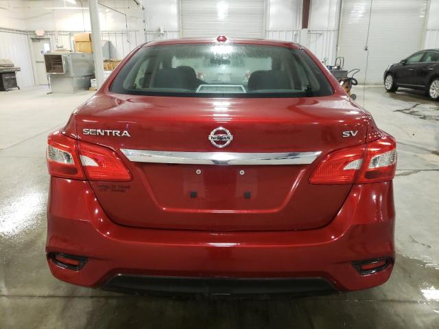 3N1AB7AP0KY377040 - 2019 NISSAN SENTRA S RED photo 6