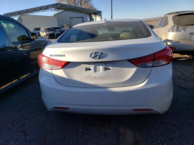 5NPDH4AE0DH347395 - 2013 HYUNDAI ELANTRA GLS WHITE photo 6