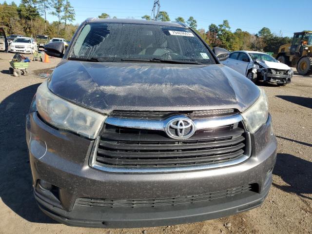 5TDKKRFH1GS162408 - 2016 TOYOTA HIGHLANDER XLE GRAY photo 5