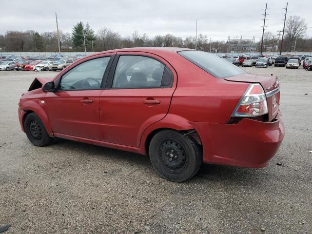 KL1TD56697B161415 - 2007 CHEVROLET AVEO BASE BURGUNDY photo 2