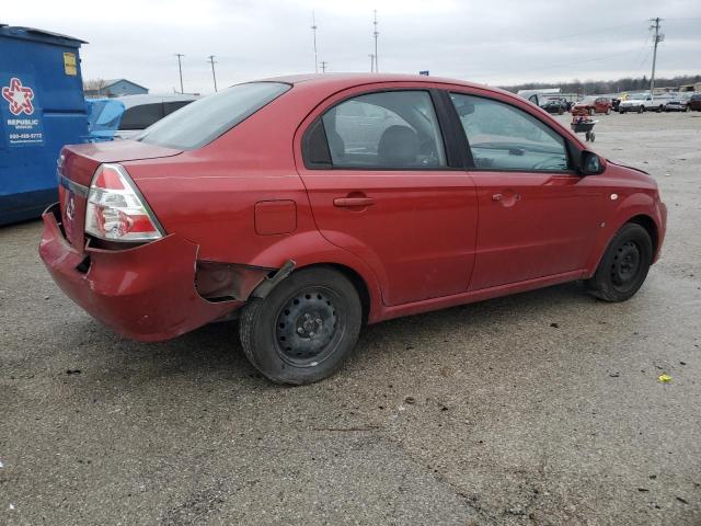 KL1TD56697B161415 - 2007 CHEVROLET AVEO BASE BURGUNDY photo 3