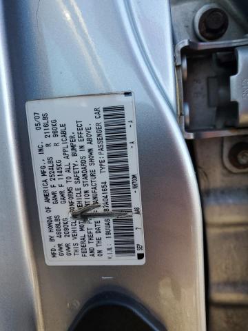 19UUA66287A041654 - 2007 ACURA TL SILVER photo 13