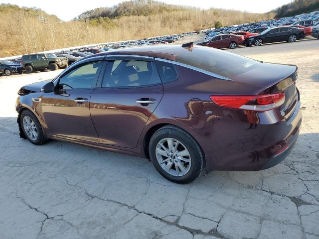 5XXGT4L39GG109293 - 2016 KIA OPTIMA LX BURGUNDY photo 2