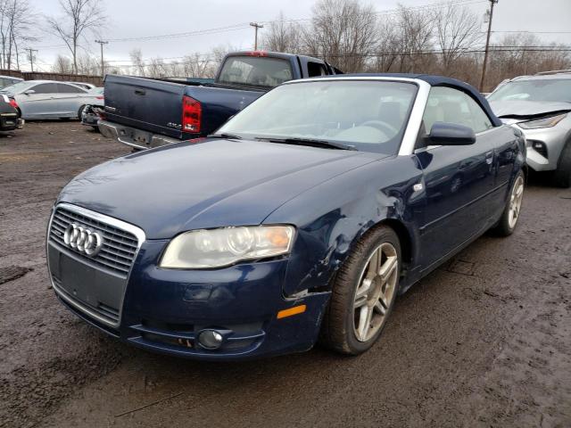 WAUDF48H28K007353 - 2008 AUDI A4 2.0T CABRIOLET QUATTRO BLUE photo 1