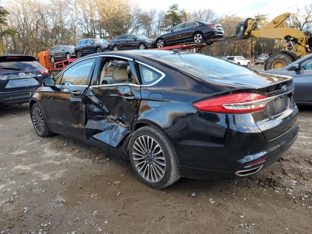 3FA6P0T99HR136029 - 2017 FORD FUSION SE BLACK photo 2