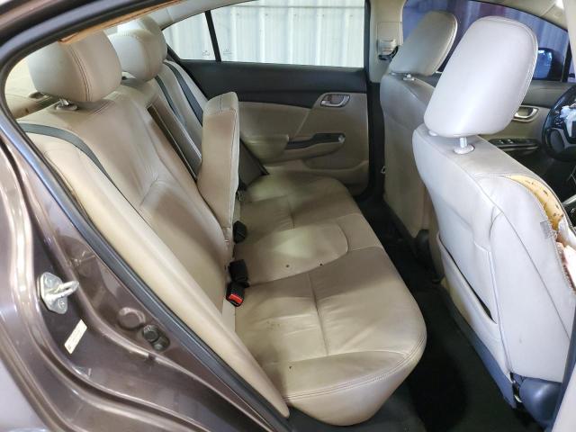 2HGFB2F95DH543563 - 2013 HONDA CIVIC EXL ნაცრისფერი ფოტო 10
