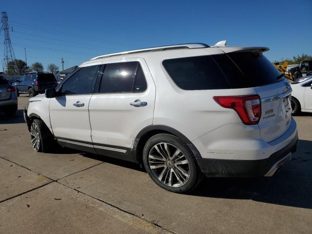 1FM5K8HT7GGB44378 - 2016 FORD EXPLORER PLATINUM WHITE photo 2