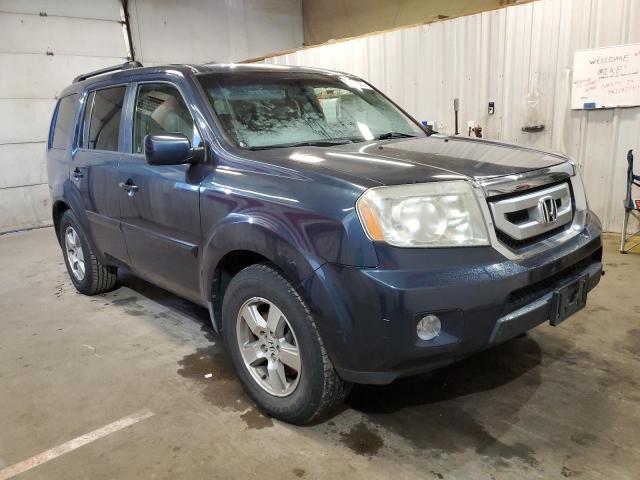 5FNYF4H69AB009381 - 2010 HONDA PILOT EXL BLUE photo 4