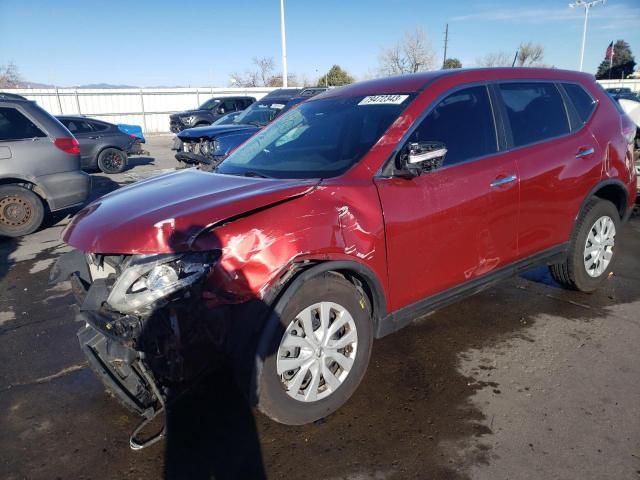 KNMAT2MV3FP523218 - 2015 NISSAN ROGUE S RED photo 1