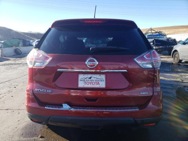 KNMAT2MV3FP523218 - 2015 NISSAN ROGUE S RED photo 6