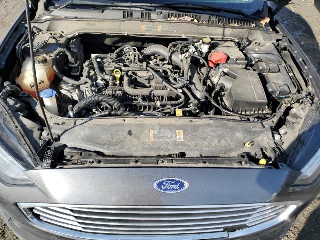 3FA6P0HD1KR247274 - 2019 FORD FUSION SE GRAY photo 11