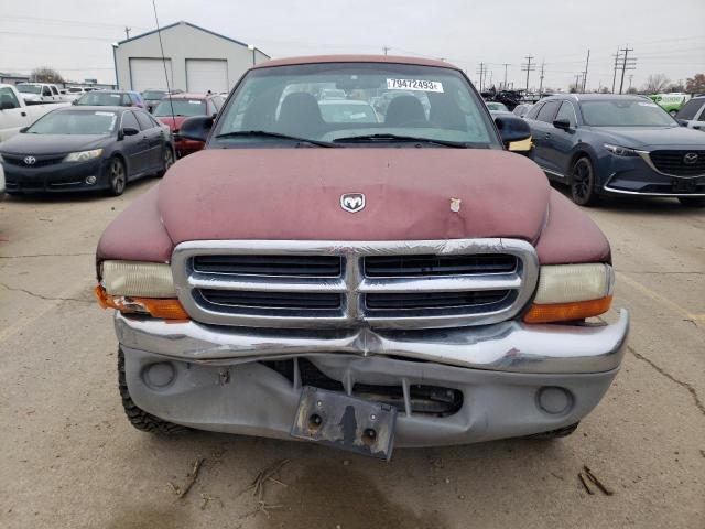 1B7GG22N9YS711677 - 2000 DODGE DAKOTA MAROON photo 5