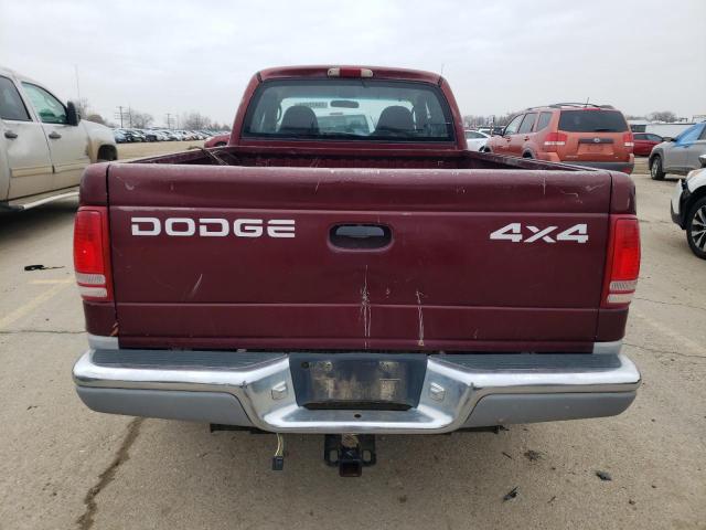 1B7GG22N9YS711677 - 2000 DODGE DAKOTA MAROON photo 6