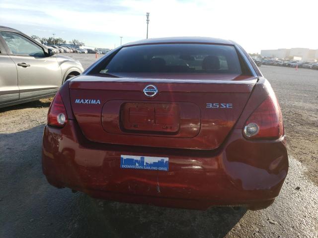 1N4BA41E34C842641 - 2004 NISSAN MAXIMA SE BURGUNDY photo 6