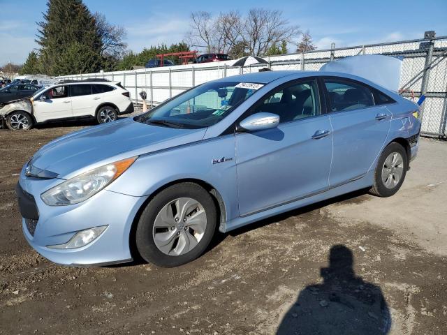 KMHEC4A4XDA067044 - 2013 HYUNDAI SONATA HYBRID BLUE photo 1