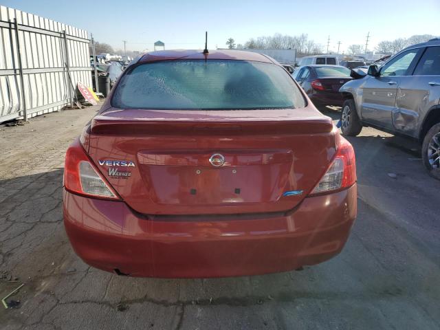 3N1CN7AP3DL876186 - 2013 NISSAN VERSA S RED photo 6