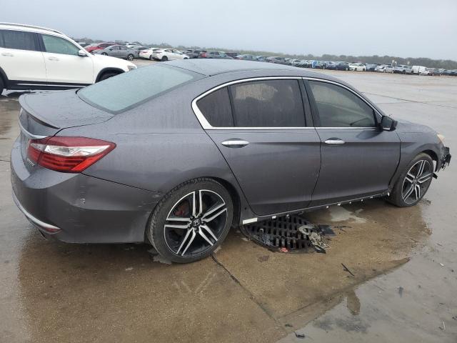 1HGCR2F52GA033606 - 2016 HONDA ACCORD SPORT GRAY photo 3