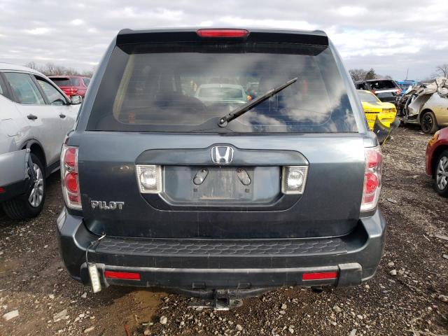 5FNYF28146B035399 - 2006 HONDA PILOT LX GRAY photo 6